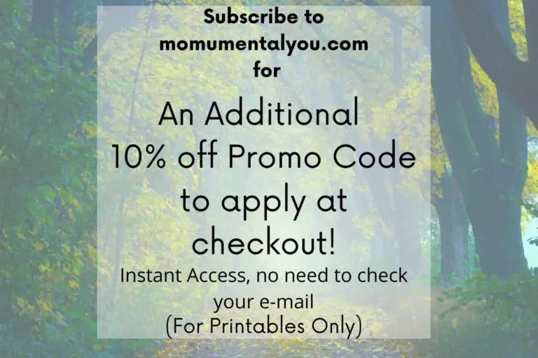 10% of promo code for momumental you shop for subscribers