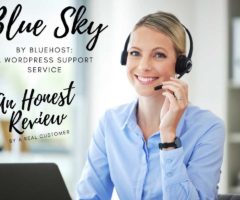 Bluesky Bluehost Honest Review by Real Customer: WordPress Support